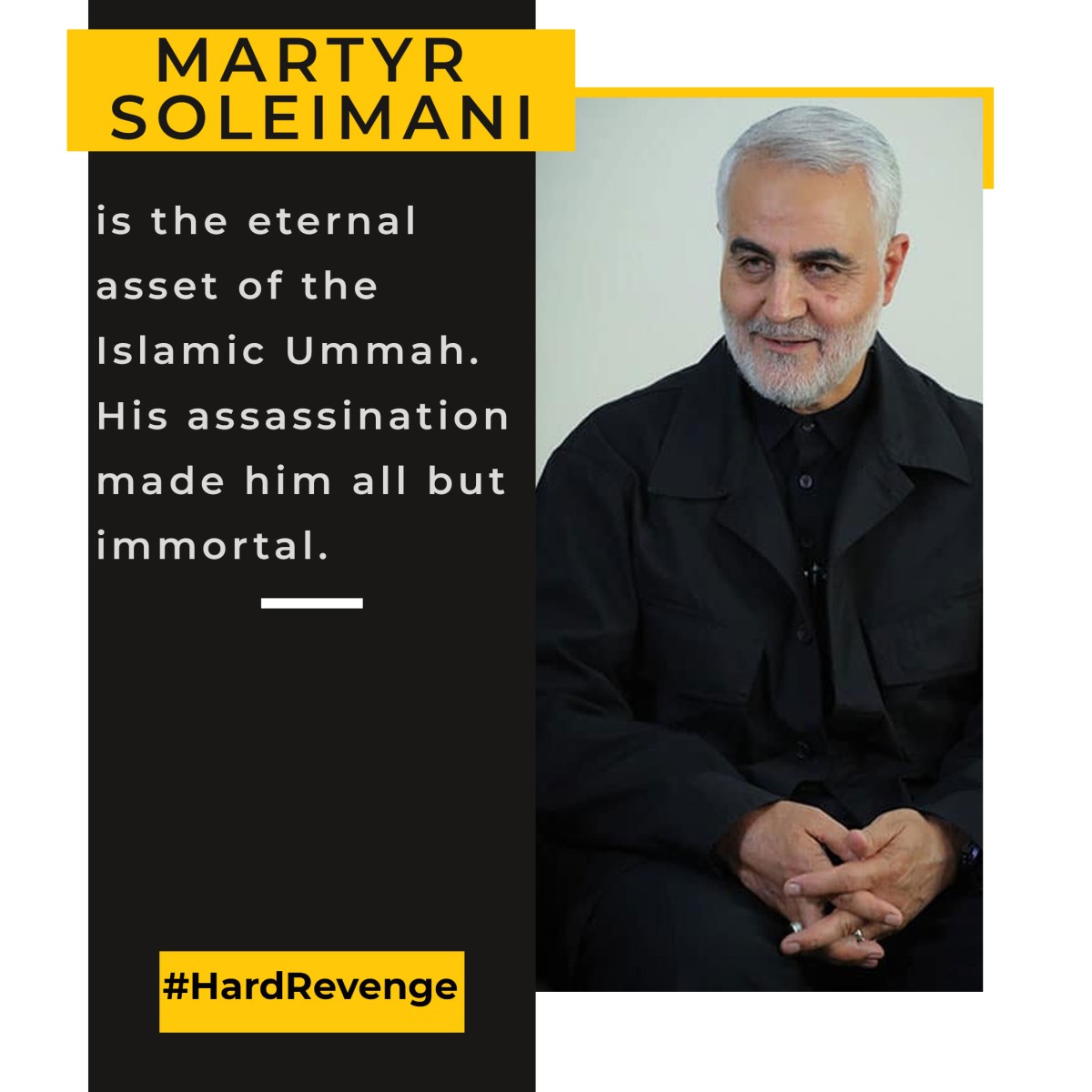  Martyr Soleimani is the eternal asset of the Islamic Ummah.