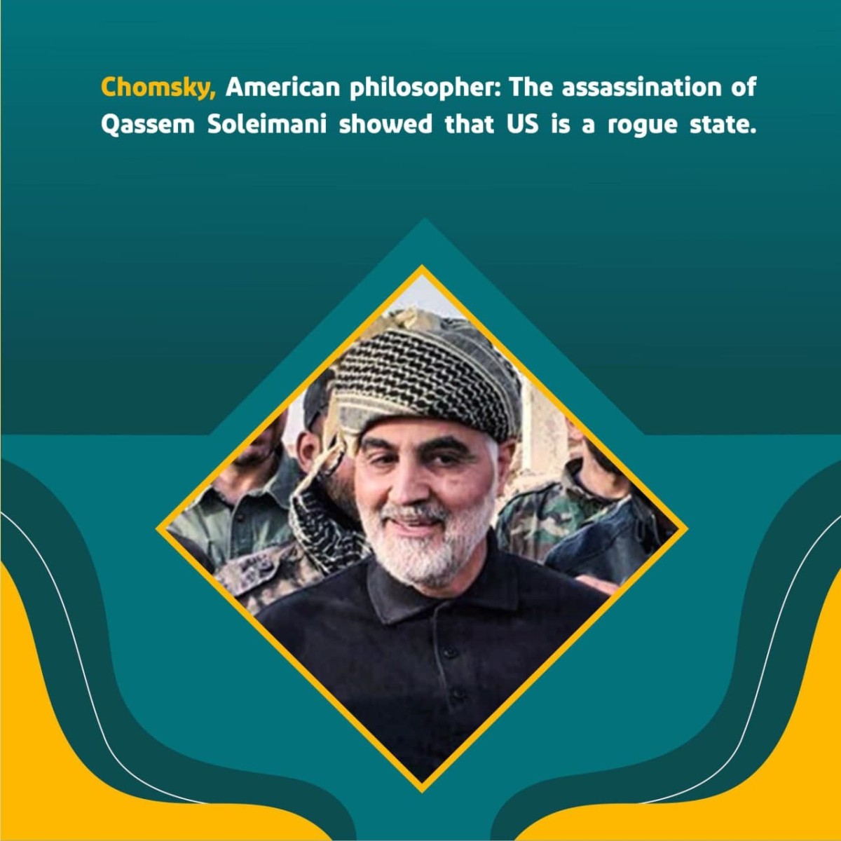  Chomsky, American Philosopher: The assassination of Qassem Soleimani showed that US is a rogue state.
