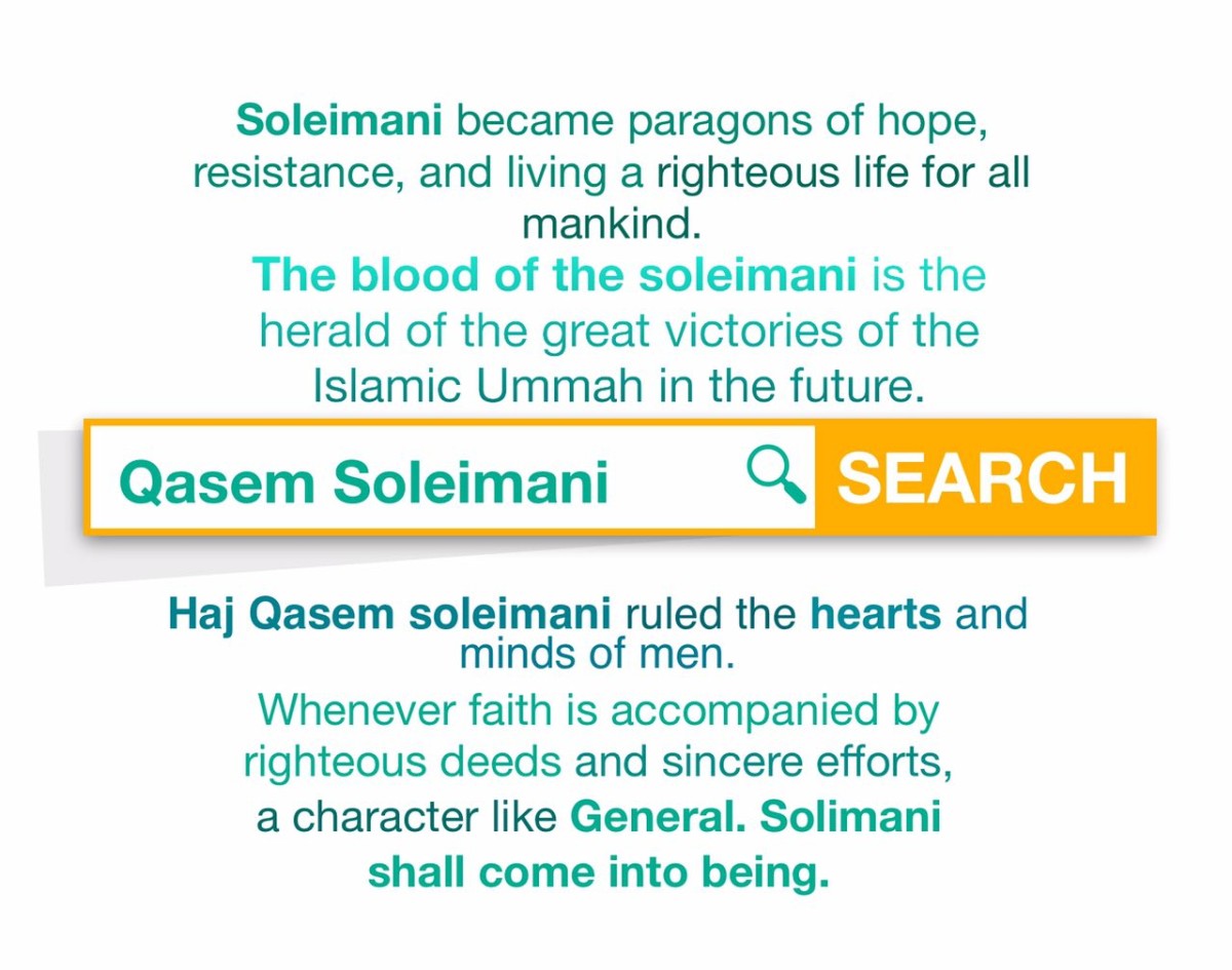 Haj Qasem soleimani ruled the hearts and minds of men.