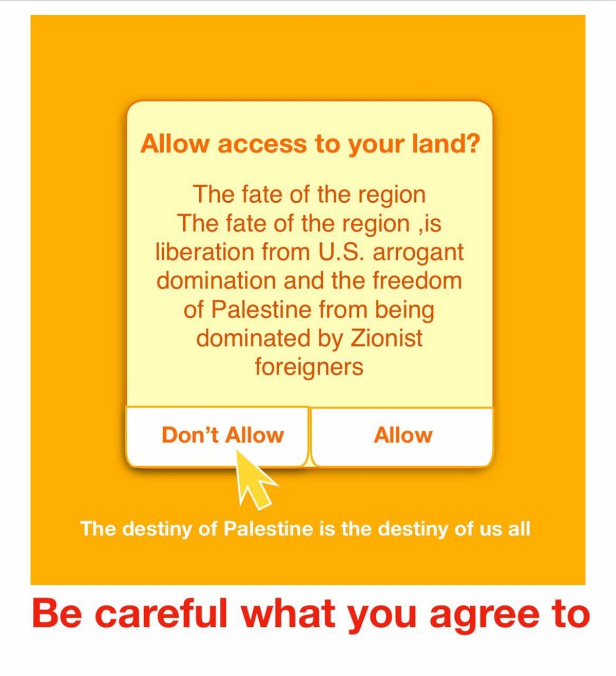 Allow access to your land?