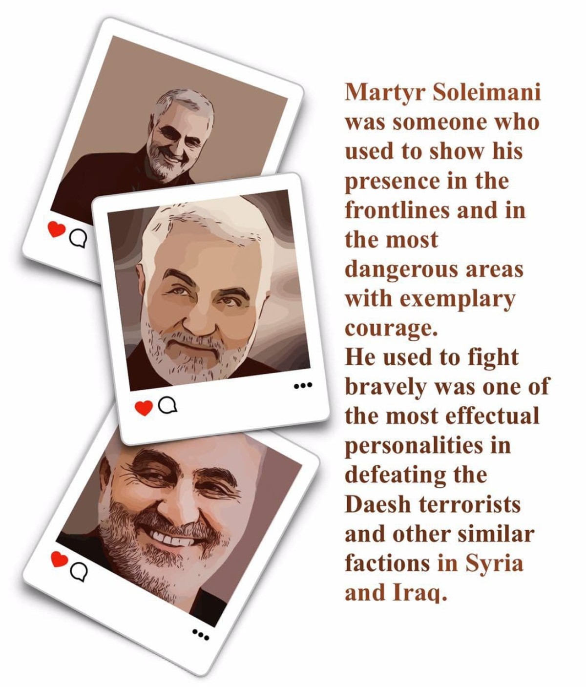 Martyr Soleimani was someone who used to show his presence in the frontlines and in the most dangerous areas with exemplary courage