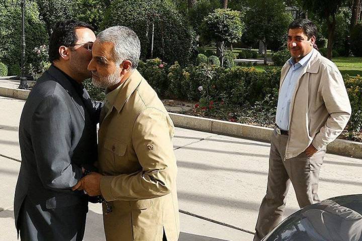 Martyr Haj Qasem Soleimani and Martyr Hossein Pourjafari