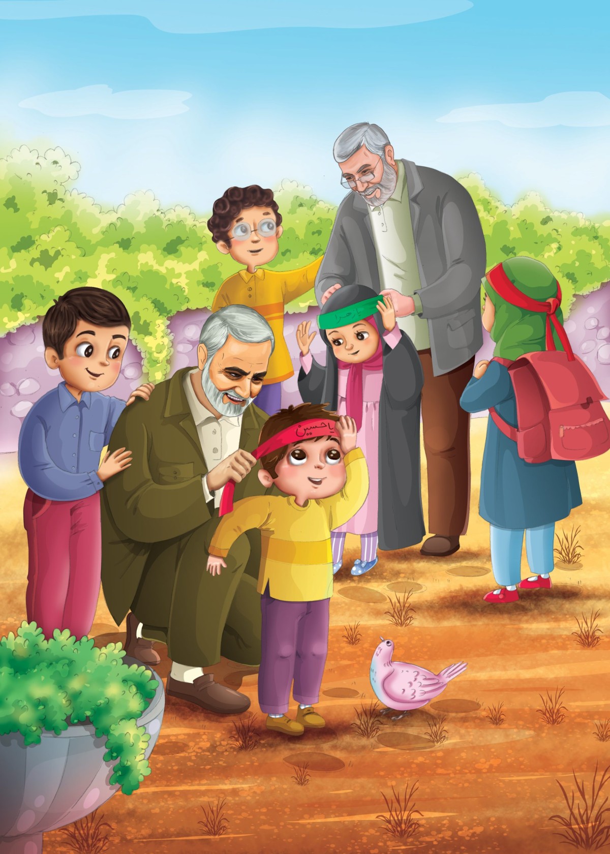  مجموعة رسومات أطفال ” حاج قاسم وأبو مهدي “