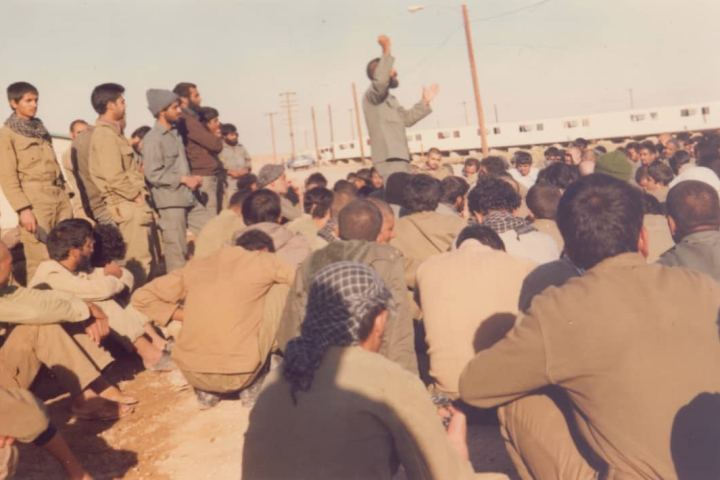  Left of Martyr Tajali Soleimani, green dress of Martyr Haj Qasem Soleimani