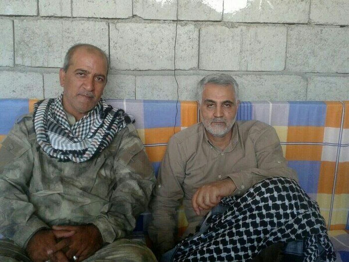  Martyr Haj Qasem Soleimani with Abu Mustafa al-Emami