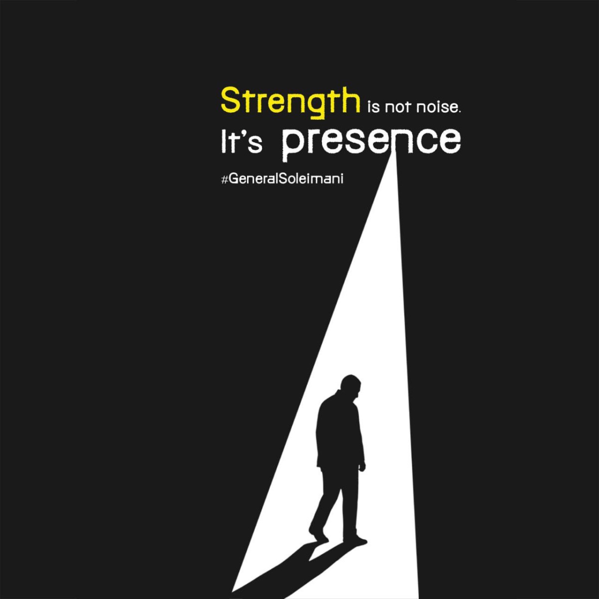 Strength is not noise It's presence