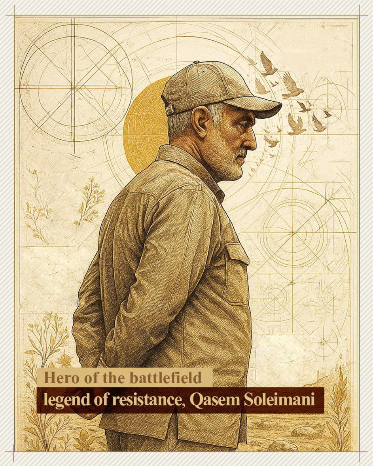 Hero of the battlefield legend of resistance, Qasem Soleimani