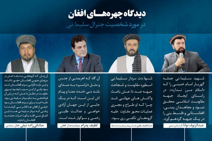 دید گاه چهره های افغان در مورد شخصیت جنرال سلیمانی