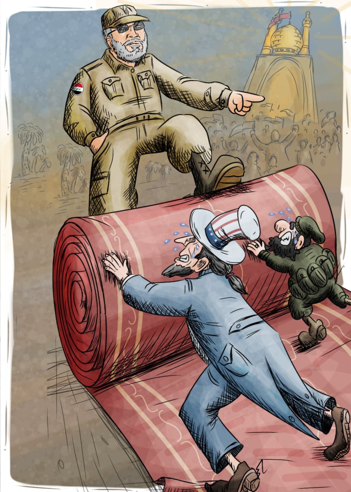 Terrorists, this is not your place